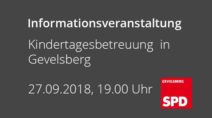 Informationsveranstaltung Der SPD Zur Situation Der Kinderbetreuung In Gevelsberg